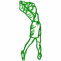 Golf Embroidery Design 9 Golf Embroidery Design 9